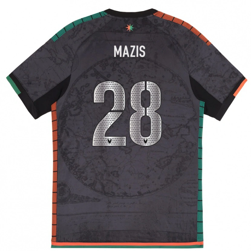 Danxen Dětské Francesca Mazis #28 Tmavě Šedá Domů Hráčské Dresy 2025/26 Dres
