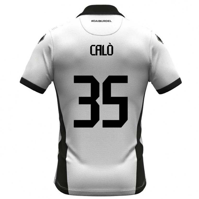 Danxen Dětské Giacomo Calò #35 Bíločerno-Oranžová Domů Hráčské Dresy 2025/26 Dres