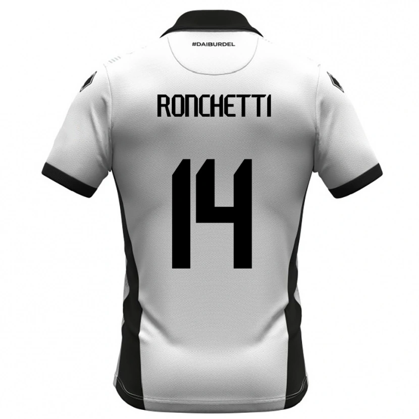 Danxen Dětské Filippo Ronchetti #14 Bíločerno-Oranžová Domů Hráčské Dresy 2025/26 Dres