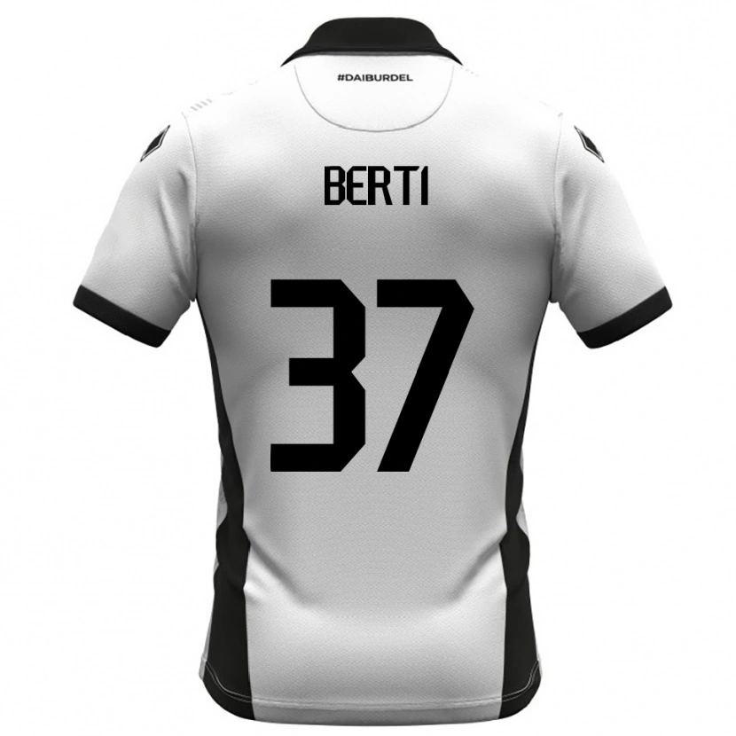 Danxen Dětské Filippo Berti #37 Bíločerno-Oranžová Domů Hráčské Dresy 2025/26 Dres