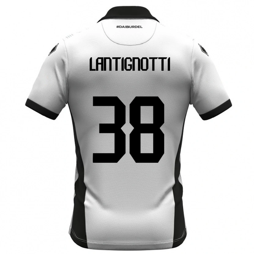 Danxen Dětské Andrea Lantignotti #38 Bíločerno-Oranžová Domů Hráčské Dresy 2025/26 Dres