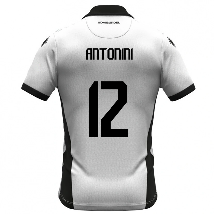 Danxen Dětské Francesco Antonini #12 Bíločerno-Oranžová Domů Hráčské Dresy 2025/26 Dres