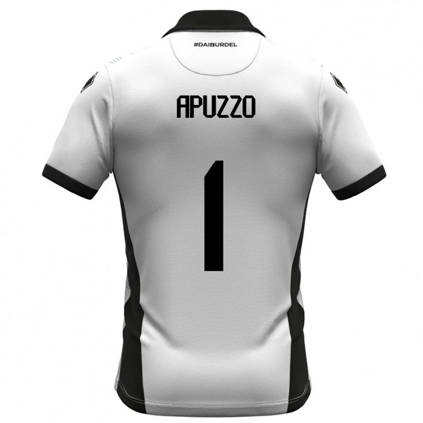 Danxen Dětské Davide Apuzzo #1 Bíločerno-Oranžová Domů Hráčské Dresy 2025/26 Dres