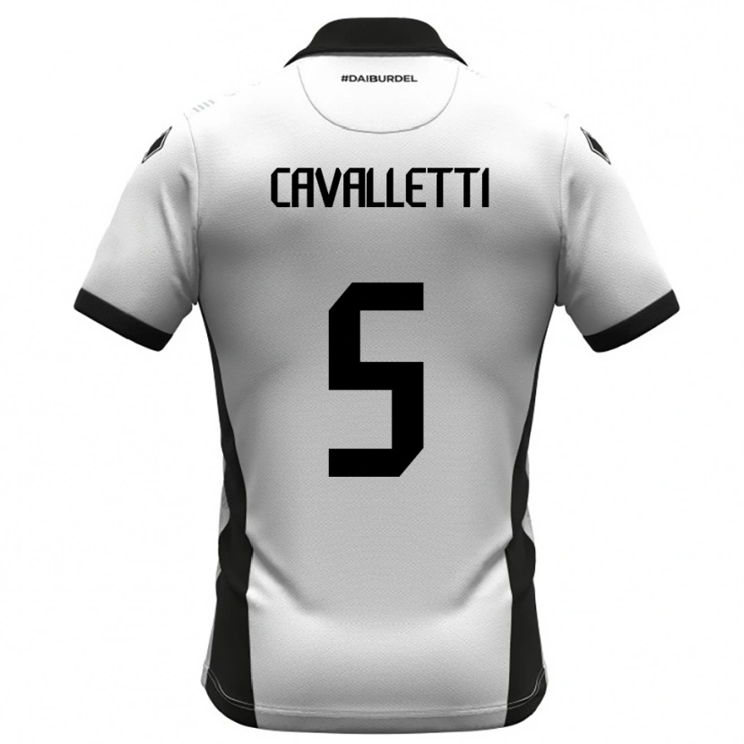 Danxen Dětské Pietro Cavalletti #5 Bíločerno-Oranžová Domů Hráčské Dresy 2025/26 Dres