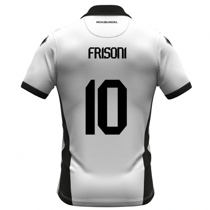 Danxen Dětské Riccardo Frisoni #10 Bíločerno-Oranžová Domů Hráčské Dresy 2025/26 Dres