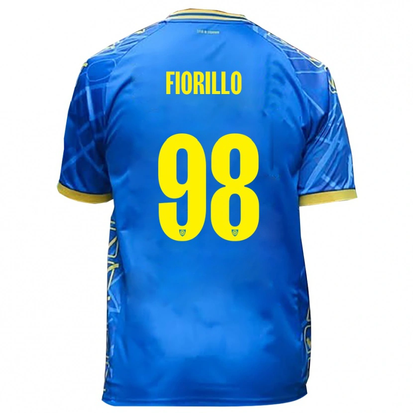 Danxen Dětské Vincenzo Fiorillo #98 Nebeská Modrá Žlutá Domů Hráčské Dresy 2025/26 Dres