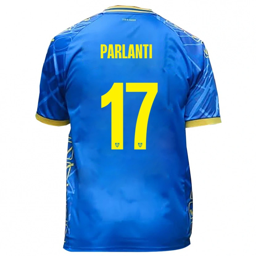 Danxen Dětské Gabriele Parlanti #17 Nebeská Modrá Žlutá Domů Hráčské Dresy 2025/26 Dres