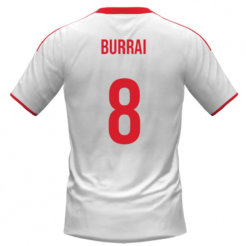 Danxen Dětské Salvatore Burrai #8 Bíločervená Domů Hráčské Dresy 2025/26 Dres
