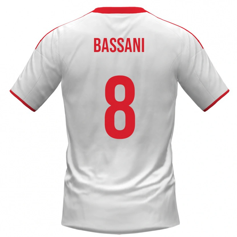 Danxen Dětské Nicolò Bassani #8 Bíločervená Domů Hráčské Dresy 2025/26 Dres