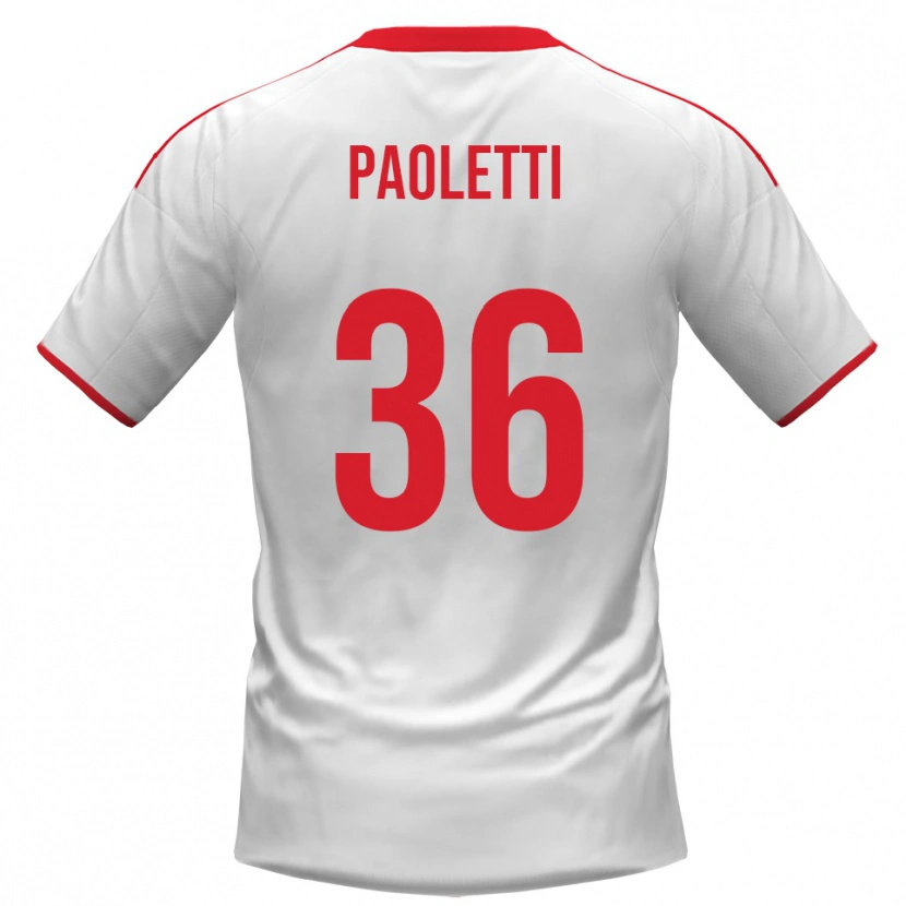 Danxen Dětské Flavio Paoletti #36 Bíločervená Domů Hráčské Dresy 2025/26 Dres