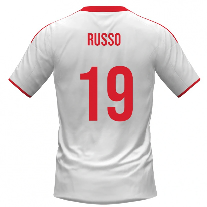 Danxen Dětské Marcello Russo #19 Bíločervená Domů Hráčské Dresy 2025/26 Dres