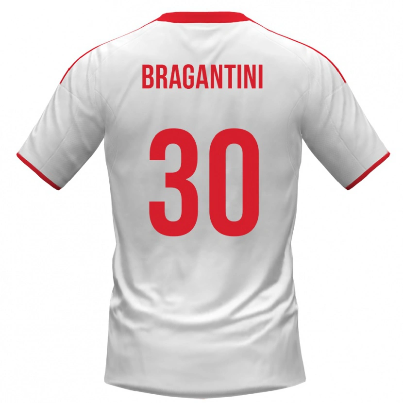 Danxen Dětské Davide Bragantini #30 Bíločervená Domů Hráčské Dresy 2025/26 Dres