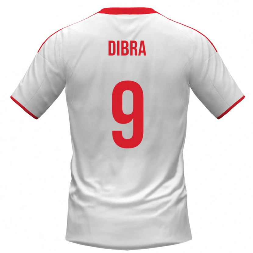 Danxen Dětské Francesco Dibra #9 Bíločervená Domů Hráčské Dresy 2025/26 Dres