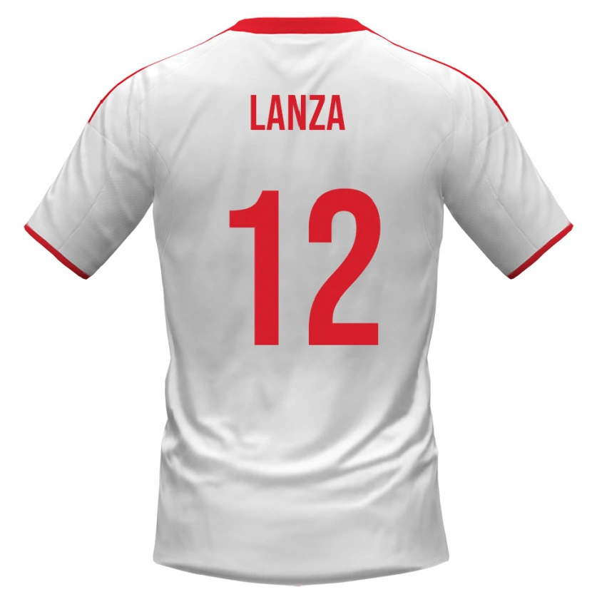 Danxen Dětské Cesare Lanza #12 Bíločervená Domů Hráčské Dresy 2025/26 Dres