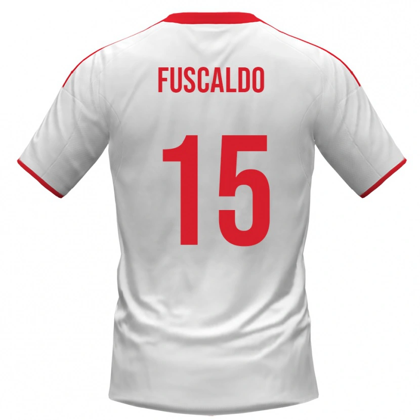 Danxen Dětské Manuel Fuscaldo #15 Bíločervená Domů Hráčské Dresy 2025/26 Dres