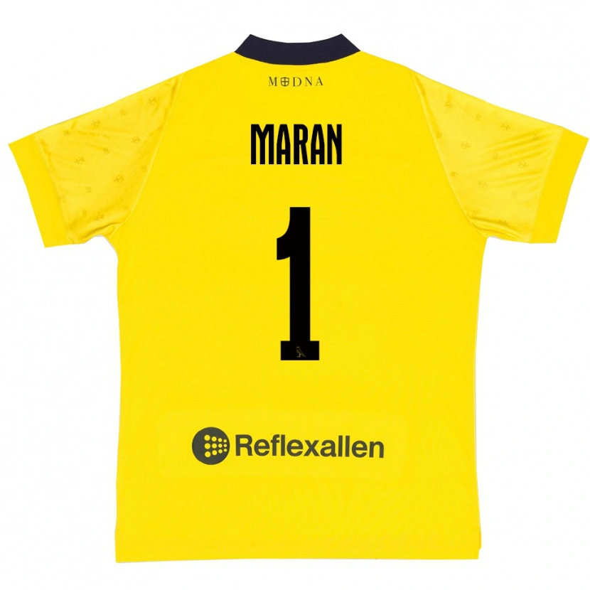 Danxen Dětské Andrea Maran #1 Žlutá Tmavě Modrá Domů Hráčské Dresy 2025/26 Dres
