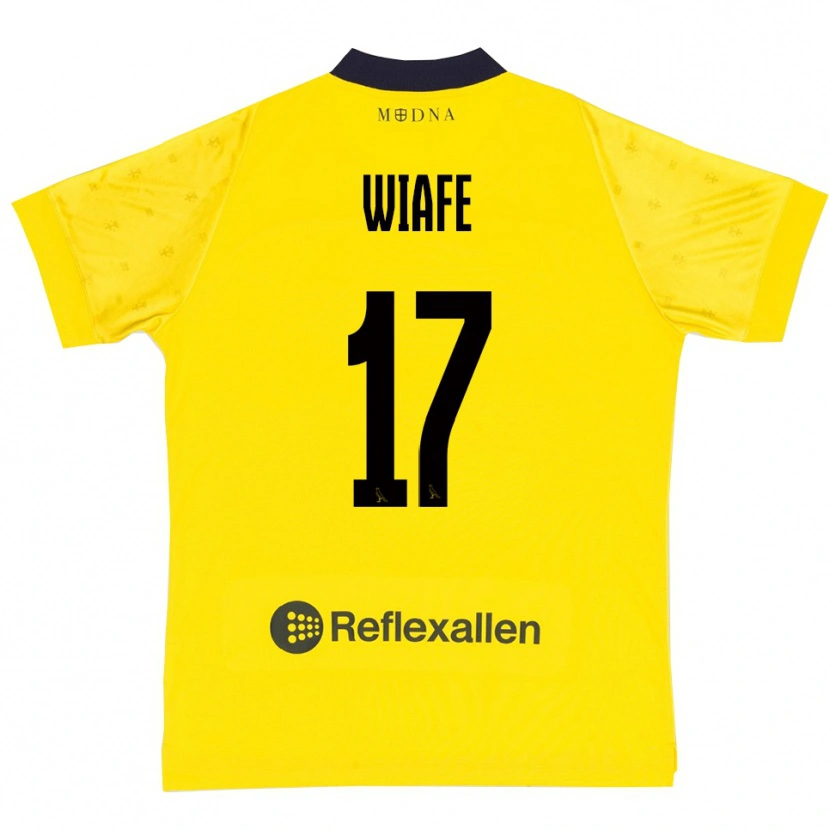 Danxen Dětské Samuel Wiafe #17 Žlutá Tmavě Modrá Domů Hráčské Dresy 2025/26 Dres