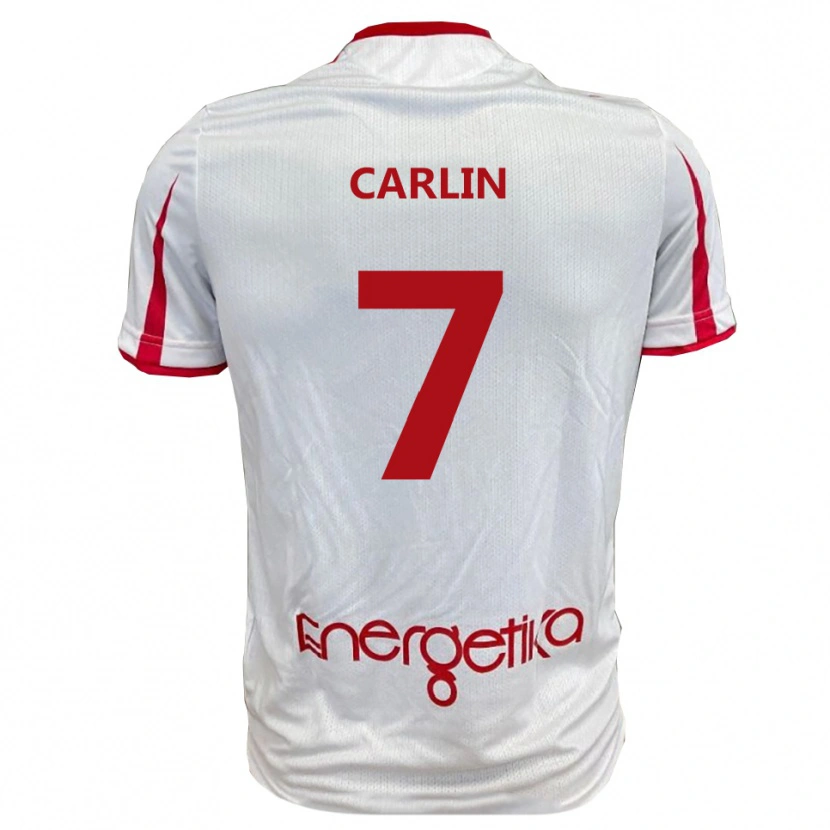 Danxen Dětské Pietro Carlin #7 Bíločervená Domů Hráčské Dresy 2025/26 Dres