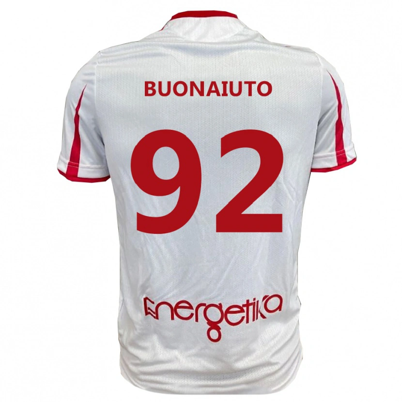 Danxen Dětské Cristian Buonaiuto #92 Bíločervená Domů Hráčské Dresy 2025/26 Dres