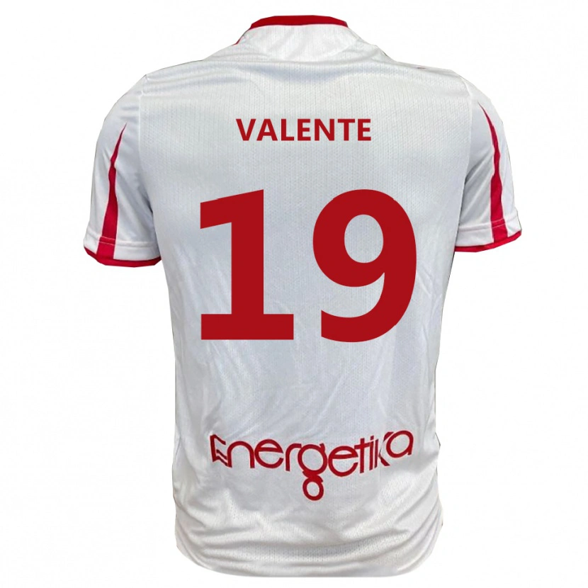 Danxen Dětské Nicola Valente #19 Bíločervená Domů Hráčské Dresy 2025/26 Dres