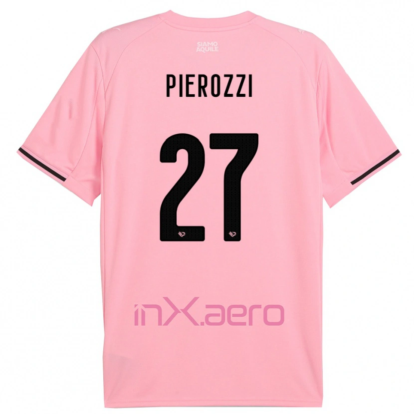Danxen Dětské Niccolò Pierozzi #27 Růžová Černá Domů Hráčské Dresy 2025/26 Dres