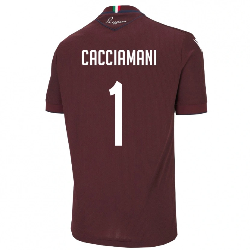 Danxen Dětské Niccolò Cacciamani #1 Vínová Bílá Domů Hráčské Dresy 2025/26 Dres