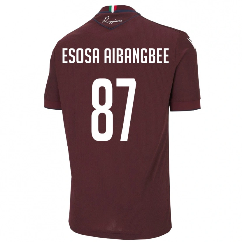 Danxen Dětské Simon Esosa Aibangbee #87 Vínová Bílá Domů Hráčské Dresy 2025/26 Dres
