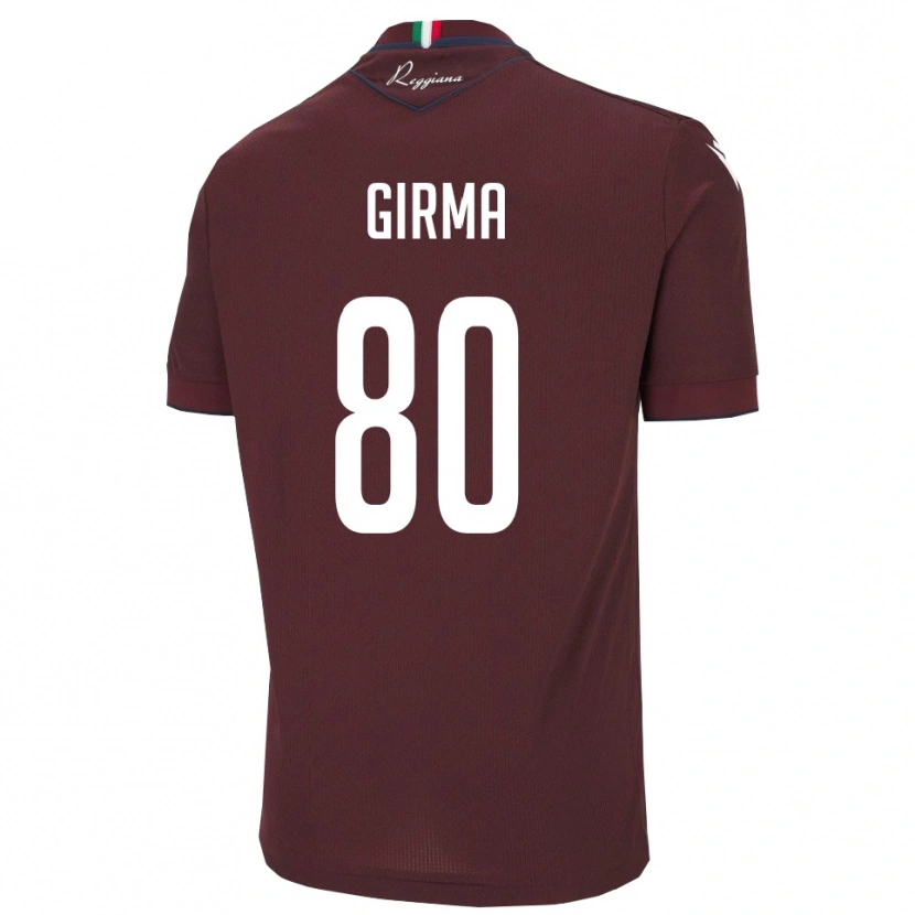 Danxen Dětské Natan Girma #80 Vínová Bílá Domů Hráčské Dresy 2025/26 Dres
