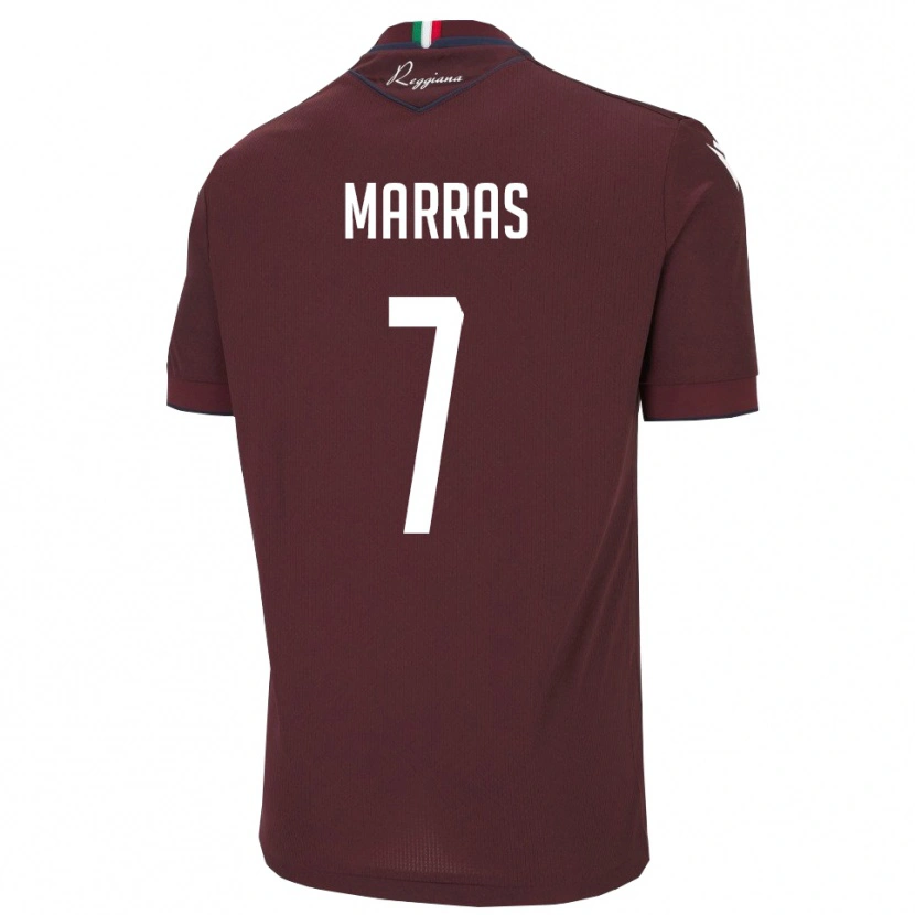 Danxen Dětské Manuel Marras #7 Vínová Bílá Domů Hráčské Dresy 2025/26 Dres
