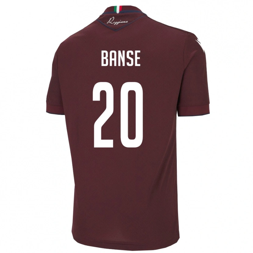 Danxen Dětské Ousmane Banse #20 Vínová Bílá Domů Hráčské Dresy 2025/26 Dres