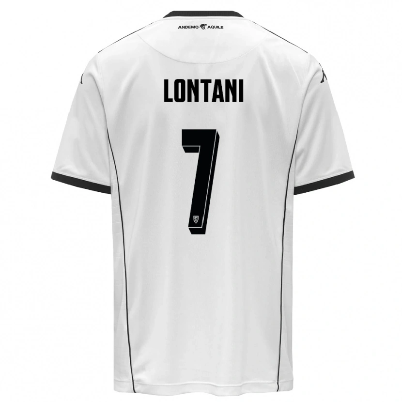 Danxen Dětské Matteo Lontani #7 Bíločerná Domů Hráčské Dresy 2025/26 Dres