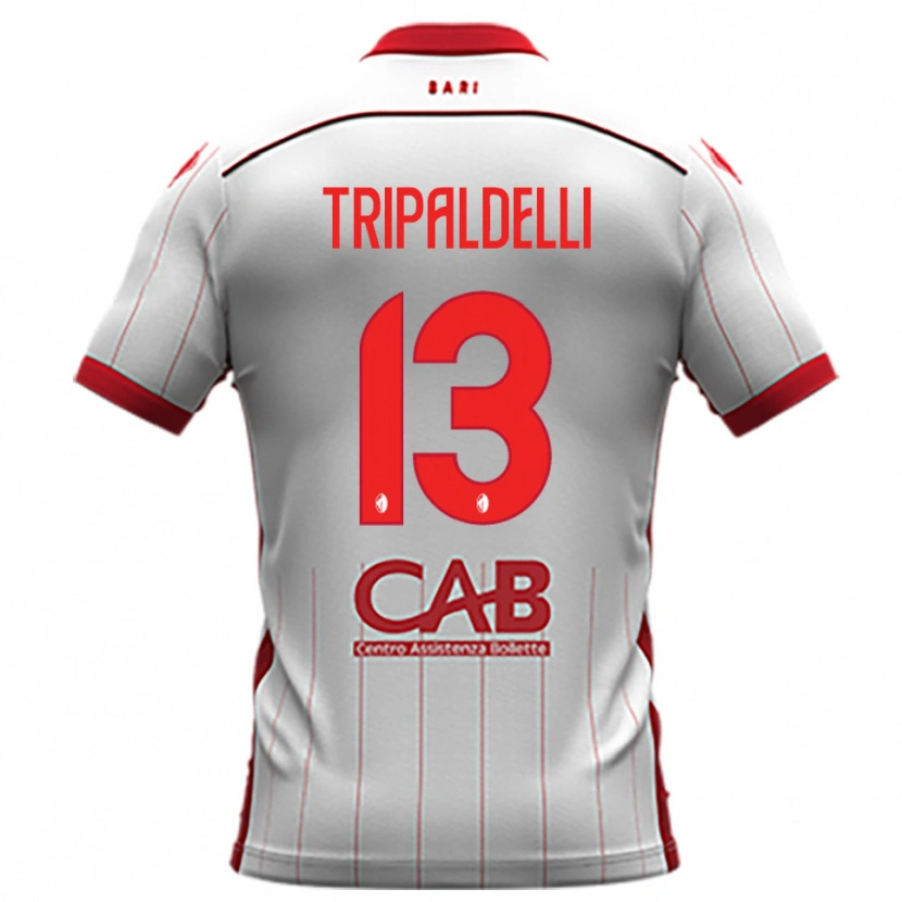 Danxen Dětské Alessandro Tripaldelli #13 Bíločervená Domů Hráčské Dresy 2025/26 Dres