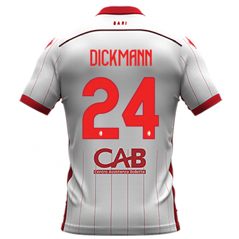 Danxen Dětské Lorenzo Dickmann #24 Bíločervená Domů Hráčské Dresy 2025/26 Dres