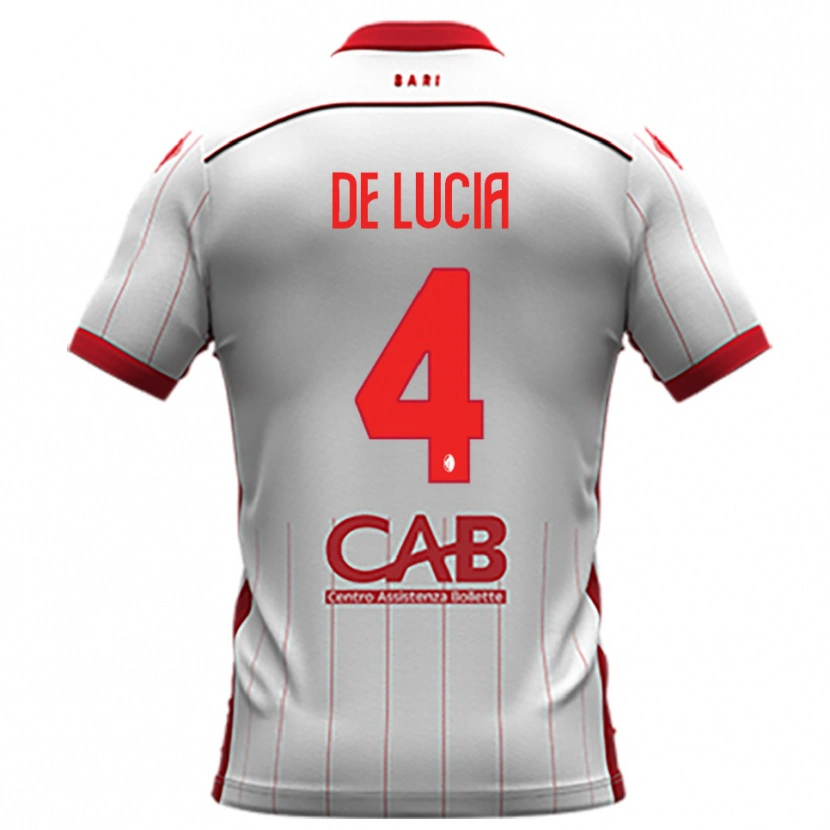 Danxen Dětské Mattia De Lucia #4 Bíločervená Domů Hráčské Dresy 2025/26 Dres
