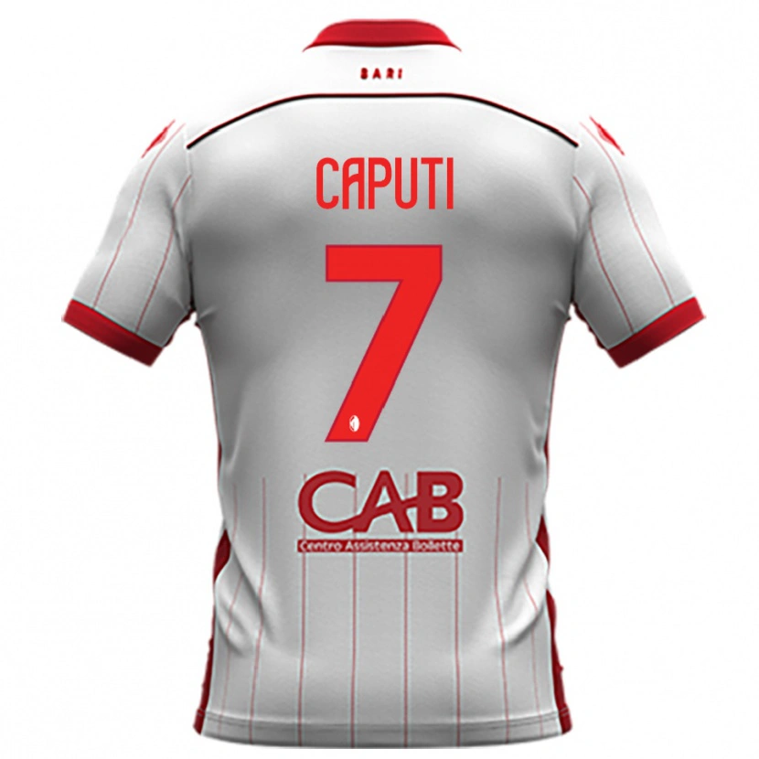 Danxen Dětské Christian Caputi #7 Bíločervená Domů Hráčské Dresy 2025/26 Dres
