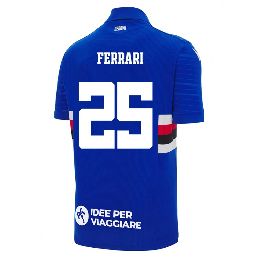 Danxen Dětské Alex Ferrari #25 Modrobílá Domů Hráčské Dresy 2025/26 Dres