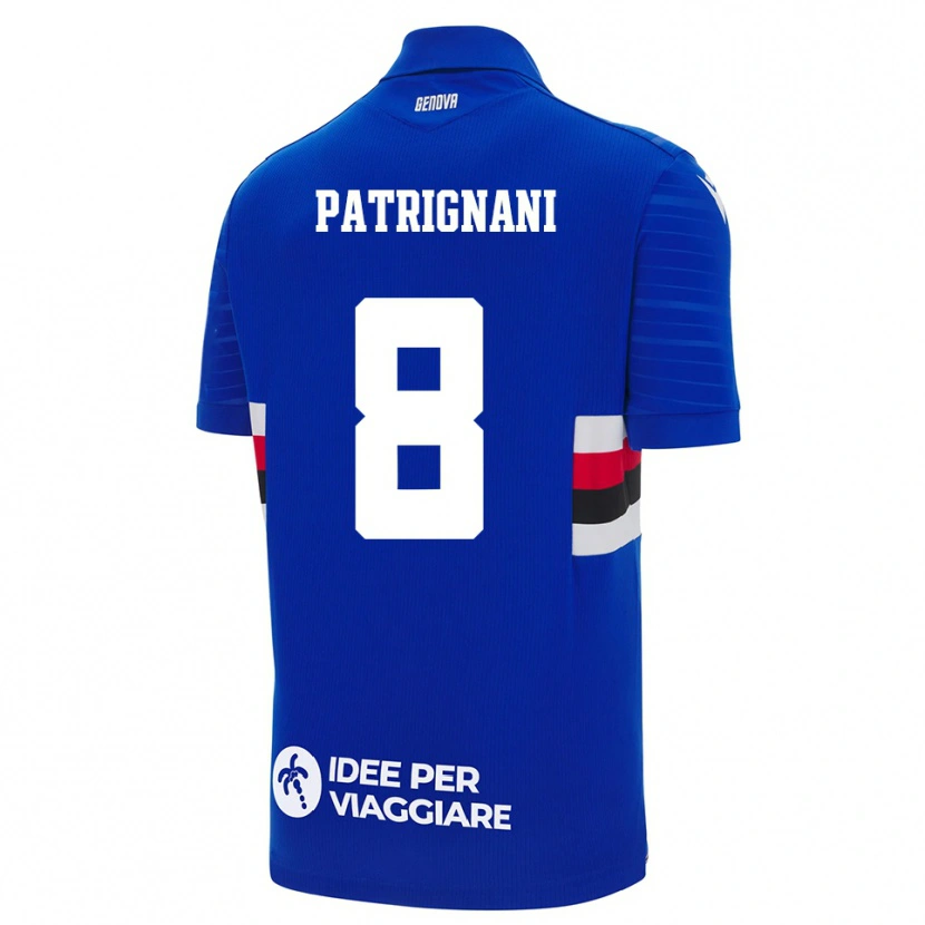 Danxen Dětské Giulio Patrignani #8 Modrobílá Domů Hráčské Dresy 2025/26 Dres