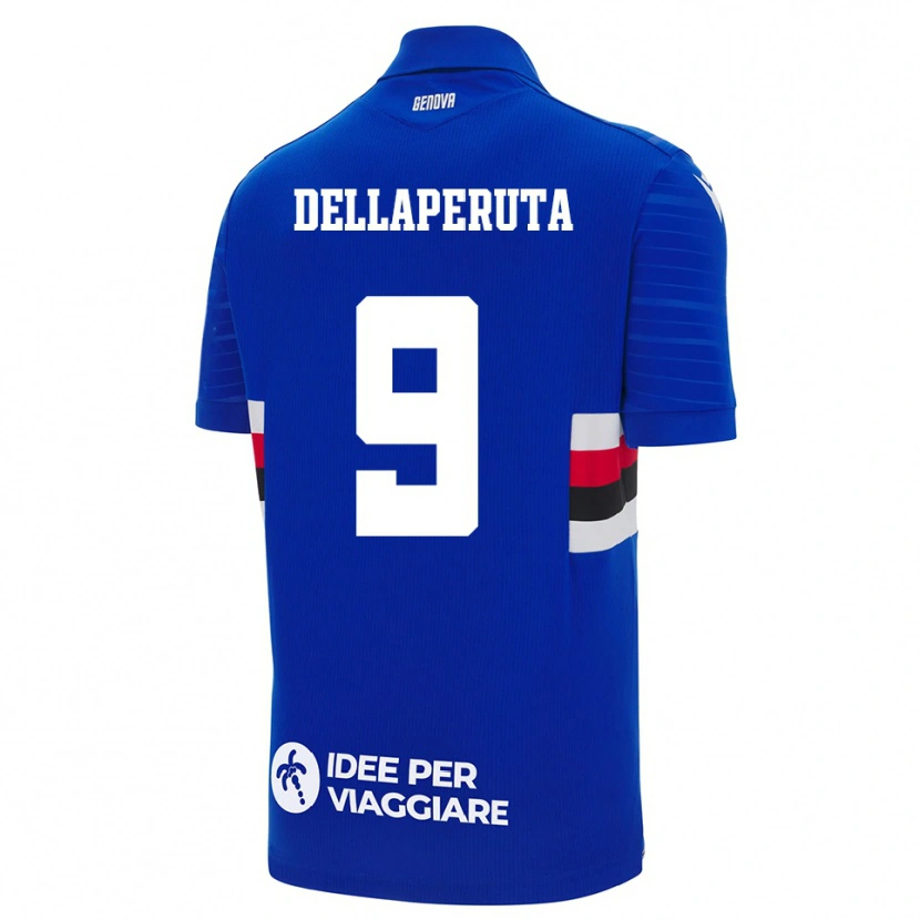Danxen Dětské Tori Dellaperuta #9 Modrobílá Domů Hráčské Dresy 2025/26 Dres