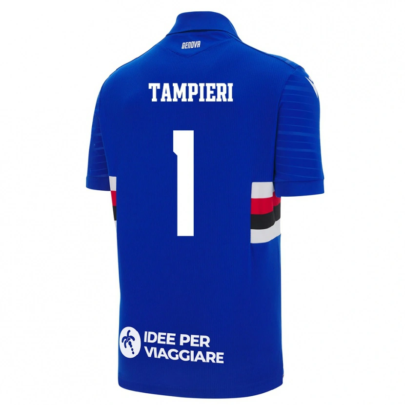 Danxen Dětské Amanda Tampieri #1 Modrobílá Domů Hráčské Dresy 2025/26 Dres
