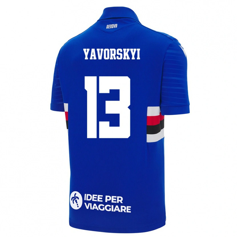 Danxen Dětské Vladyslav Yavorskyi #13 Modrobílá Domů Hráčské Dresy 2025/26 Dres