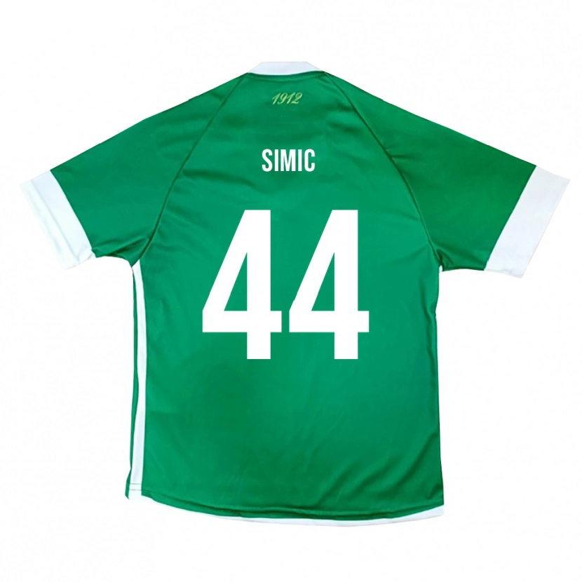 Danxen Dětské Lorenco Simic #44 Zeleno-Bílá Domů Hráčské Dresy 2025/26 Dres