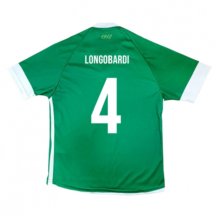 Danxen Dětské Salvatore Longobardi #4 Zeleno-Bílá Domů Hráčské Dresy 2025/26 Dres