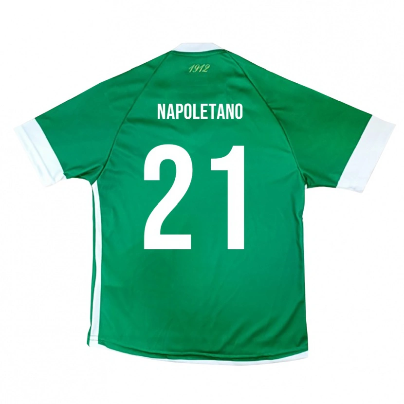 Danxen Dětské Jordan Napoletano #21 Zeleno-Bílá Domů Hráčské Dresy 2025/26 Dres
