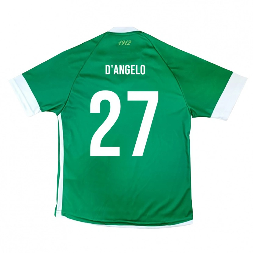 Danxen Dětské Sonny D'angelo #27 Zeleno-Bílá Domů Hráčské Dresy 2025/26 Dres