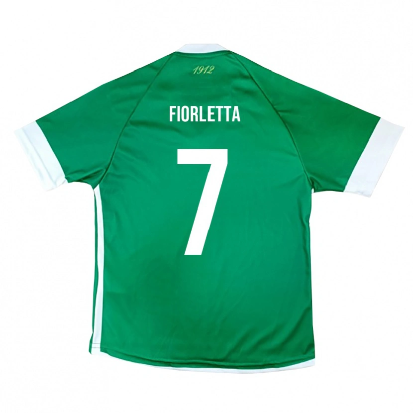Danxen Dětské Gianmarco Fiorletta #7 Zeleno-Bílá Domů Hráčské Dresy 2025/26 Dres