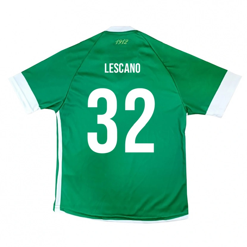 Danxen Dětské Facundo Lescano #32 Zeleno-Bílá Domů Hráčské Dresy 2025/26 Dres