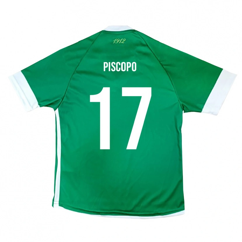 Danxen Dětské Francesco Piscopo #17 Zeleno-Bílá Domů Hráčské Dresy 2025/26 Dres