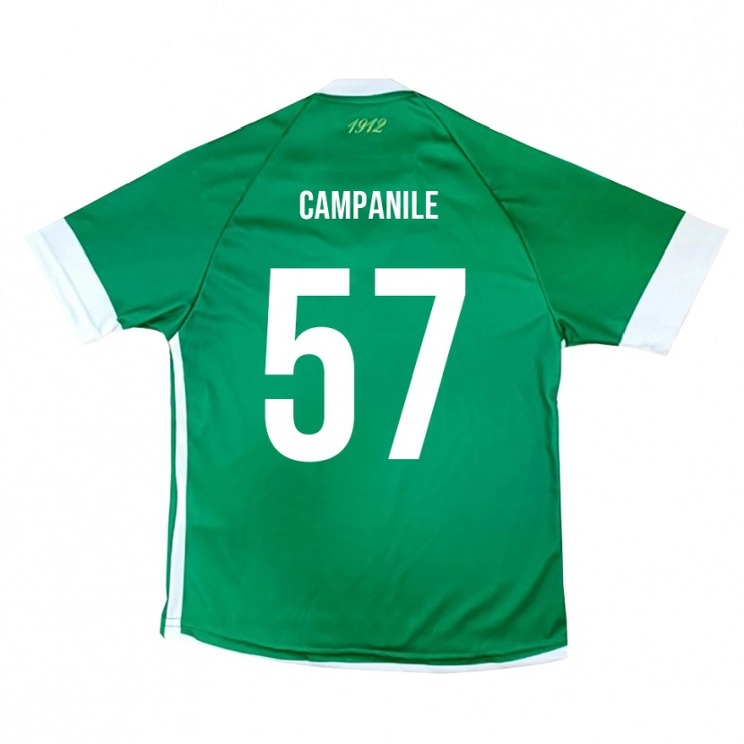 Danxen Dětské Alessandro Campanile #57 Zeleno-Bílá Domů Hráčské Dresy 2025/26 Dres