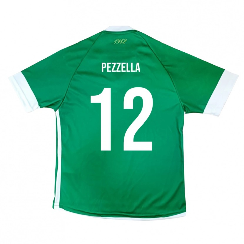 Danxen Dětské Giuseppe Pezzella #12 Zeleno-Bílá Domů Hráčské Dresy 2025/26 Dres