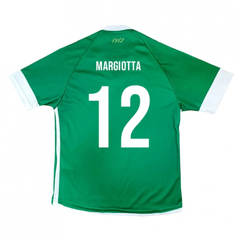 Danxen Dětské Manuele Margiotta #12 Zeleno-Bílá Domů Hráčské Dresy 2025/26 Dres